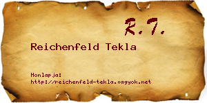 Reichenfeld Tekla névjegykártya